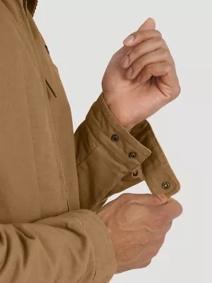 Men's Canvas Work Jacket in Brown