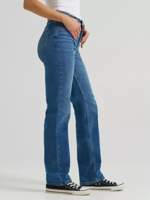 Women's Wrangler® High Rise True Straight Leg Jean in Ivy