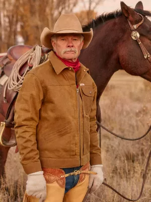 Filson x Wrangler Adventure Jacket in Tan