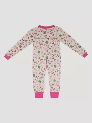 Wrangler Toddler Girl's Pajama Set in Cowgirl Pink