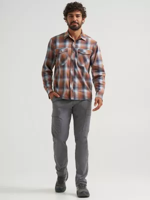 Men's Outdoor Stretch Plaid Shirt in Burst Rawhide