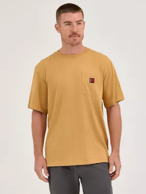 Wrangler® RIGGS Workwear® Short Sleeve Pocket T-Shirt in Pale Gold