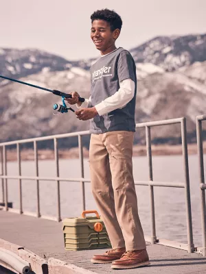 Boy's All Terrain Cargo Pant in Elmwood