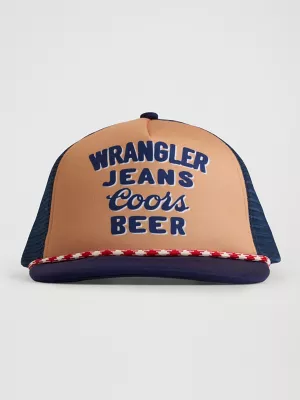 Wrangler x Coors Jeans and Beer Trucker Cap:Navy:One Size