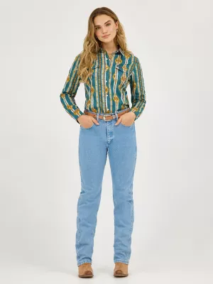 Women's Checotah Classic Western Snap Shirt in Bold Blue