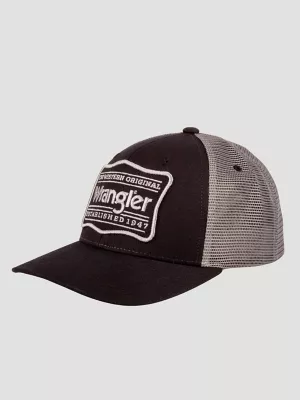 Trailhead Saloon Baseball Cap:Black & Grey:One Size