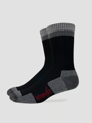 Mens Merino Wool Outdoor Crew Sock:Navy:L