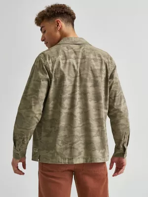 Men's Utility Camo Overshirt in Camo Covert