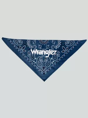 Pattern Pet Bandana in Navy