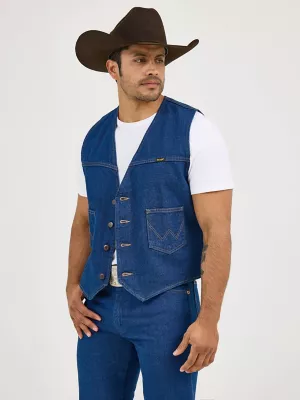 Wrangler® Unlined Denim Vest in Prewashed
