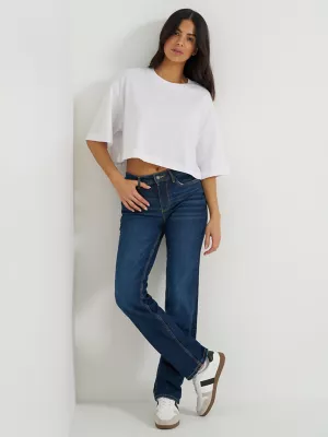 Women's Wrangler® High Rise True Straight Leg Jean in Ivy