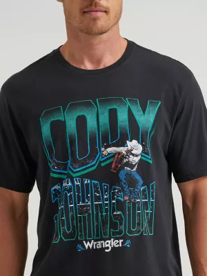 Men's Wrangler Cody Johnson Concert T-Shirt in Bold Black
