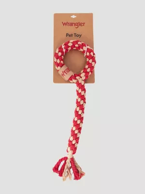 Lariat Rope Dog Toy:Red:One Size