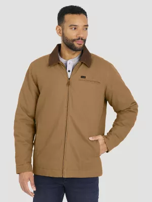 Men's Canvas Work Jacket in Brown