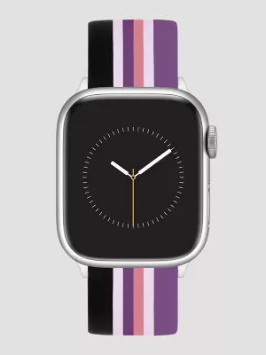 Silicone Brushpopper Universal Watchband:Purple:One Size: