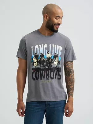 Men's Long Live Cowboys Graphic T-Shirt in Graphite Heather