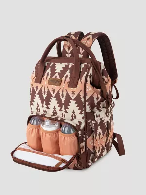 Southwestern Print Backpack:Turquoise:One Size