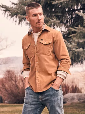 Men's Corduroy Shirt in Medal Bronze