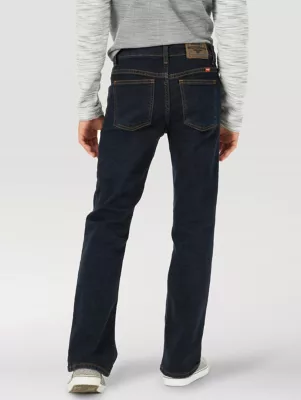 Boy's Wrangler® Five Star Flex Bootcut Jean (8-16) in Deep Indigo