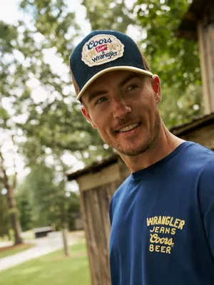 Wrangler x Coors Heritage Emblem Cap:Navy Brown:One Size