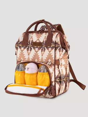 Southwestern Print Backpack:Turquoise:One Size