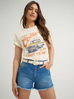 Wrangler x Coors Lainey Wilson Truck Tee in Antique White
