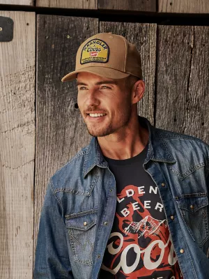 Wrangler x Coors American Baseball Cap:Brown:One Size