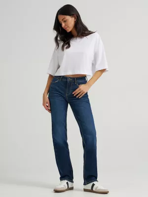 Women's Wrangler® High Rise True Straight Leg Jean in Ivy