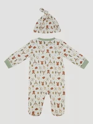 Wrangler Baby Zip Coverall with Hat:Sheriff:0-3