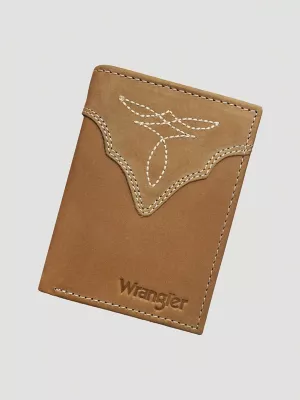 Boot Stitch Trim Checkbook:Tan:One Size