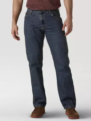 Wrangler Rugged Wear® Relaxed Fit Mid Rise Jean in Mediterranean