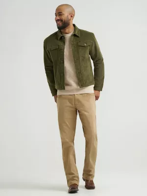 Mens Unlined Corduroy Jacket:Olive Night:XL