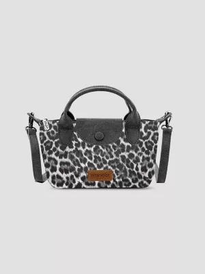 Animal Print Mini Cross Body:Black:One Size