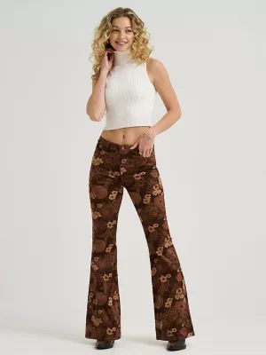 Women's Wrangler® Corduroy High Rise Fierce Flare Jean in Golden Eden