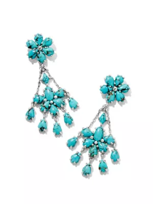Wrangler x Kendra Scott Laurel Earrings:Turquoise Magnesite:One Size