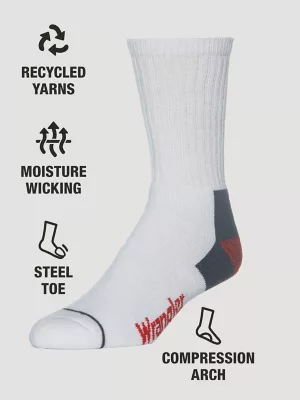 Mens Cold Weather Work Socks:White:One Size