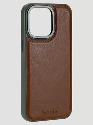 Smartphone Leather Case:Brown:16 Pro Max