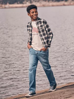 Boy's Straight Leg Jean in Ocean