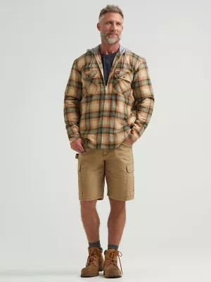 RIGGS Workwear Long Sleeve Hooded Flannel Jacket:Harvest:S