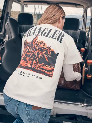 Women's Logo Graphic Tee in Worn White