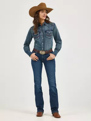 Women's Wrangler® Ultimate Riding Jean Willow Mid-Rise Bootcut in Traci