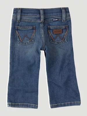 Little Boy's Stitched Pocket Bootcut Jean in Ropin'
