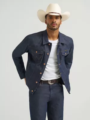 Wrangler® Cowboy Cut® Selvedge Unlined Denim Jacket in Raw Indigo (Rigid)