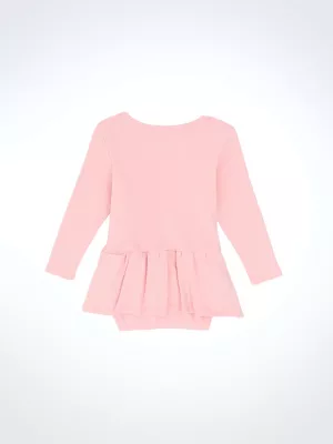 Baby Girl's Western Graphic Skirted Bodysuit in Pink