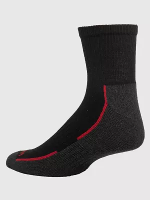 Mens Ankle Socks (6-Pack):Black:ONE SIZE