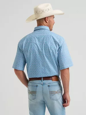 Men's 20X® Competition Advanced Comfort Short Sleeve Western Snap Shirt in Blue Jay