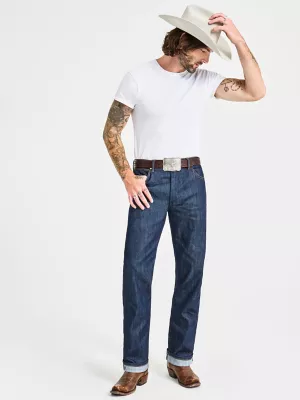 Wrangler® Cowboy Cut® Original Fit Selvedge Stretch Jean in Raw Indigo