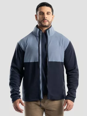 Men's Wrangler ATG™ Color Block Mock Neck Jacket in Grey/Black