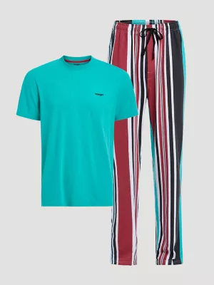 Men's Brushpopper Pajama Set in Primary Red