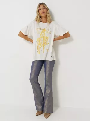 Wrangler x Lainey Wilson Glitter Flare Jean in Glitter